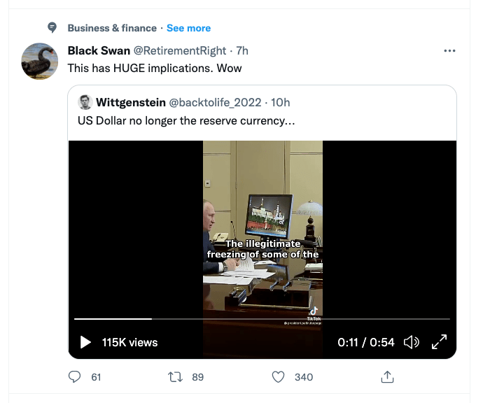 Vladimir Putin on TikTok